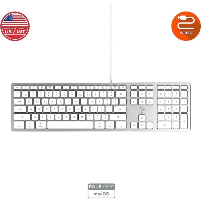 Souris Mac, Clavier Apple filaire QWERTY