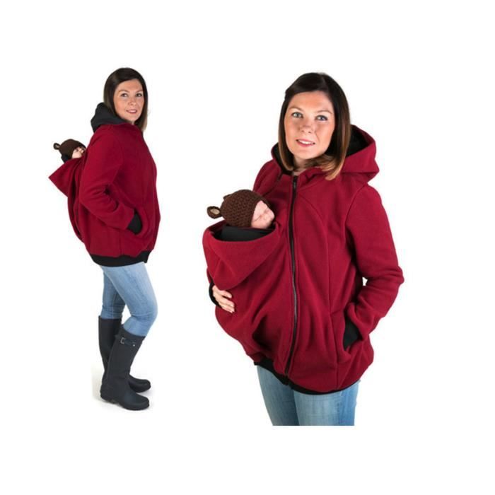 Manteau porte-bébé, femme enceinte et enceinte, kangourou, chaud