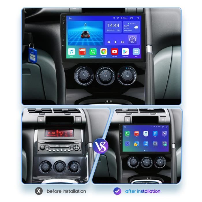 2+32G Autoradio Android 2Din pour Peugeot 3008 AT MT 2009-2015 lecteur  vidéo multimédia de voiture Navi 9Carplay rds WIFI Bluetooth - Cdiscount  Auto