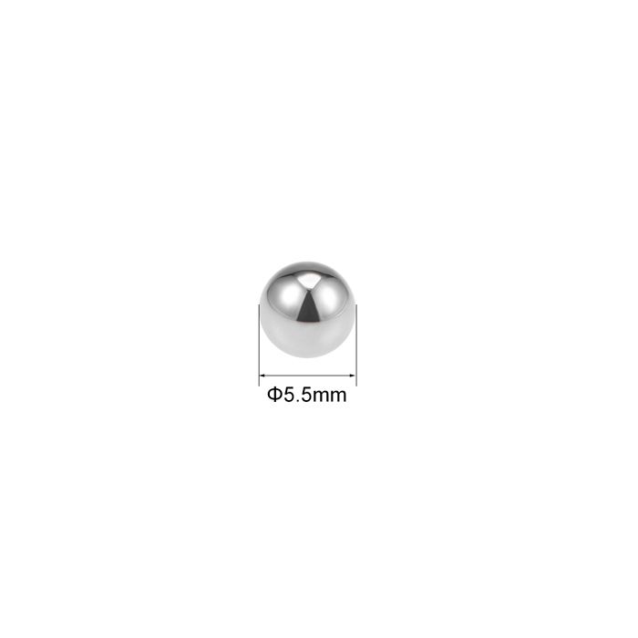 Sourcing Map - 5 Billes Acier Carbone 30mm Polies Miroir - Pour Roulements, Bricolage Ou Réparation