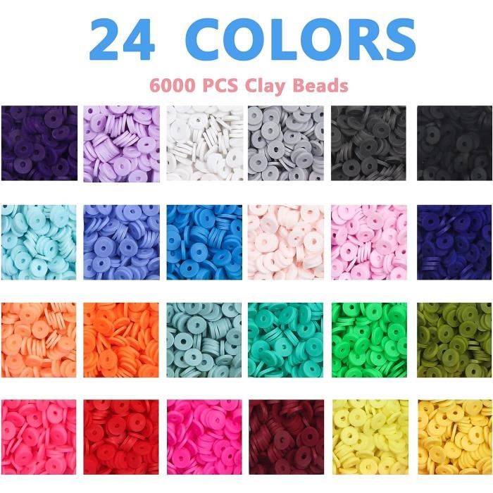 4000+ Pièces 4Mm Perles Pour Bracelet, 24 Couleurs Perles De Rocaille