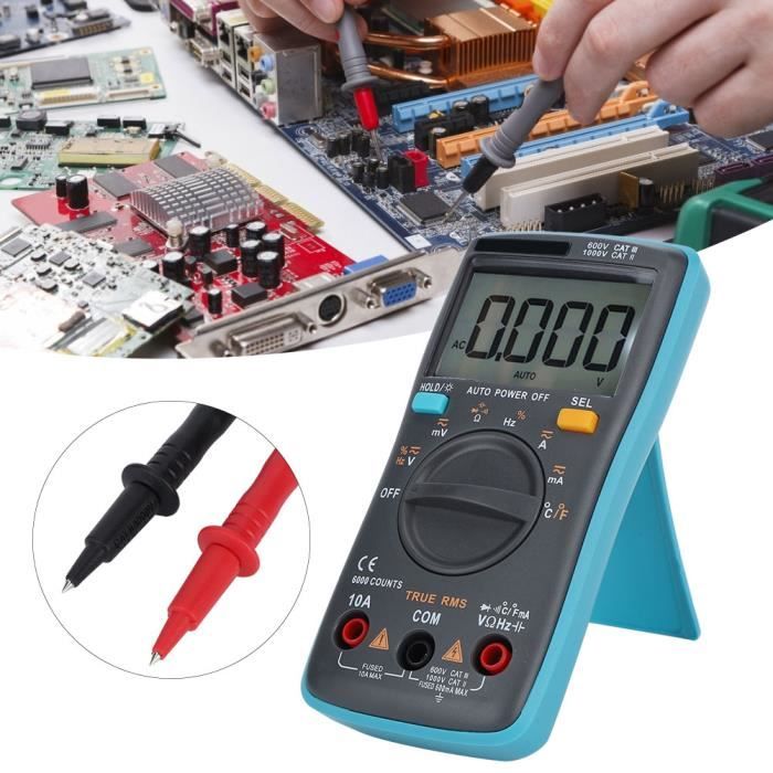 Sonde Rms VGEBY Multimètre digital Sonde de type K Multimètre True RMS Test de ...