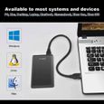 Disque Dur Externe 2TO, 2.5 " USB3.0 Disque Dur Externe Portable pour PC, Mac, Desktop, Laptop, Chromebook (2 to, Noir)-2