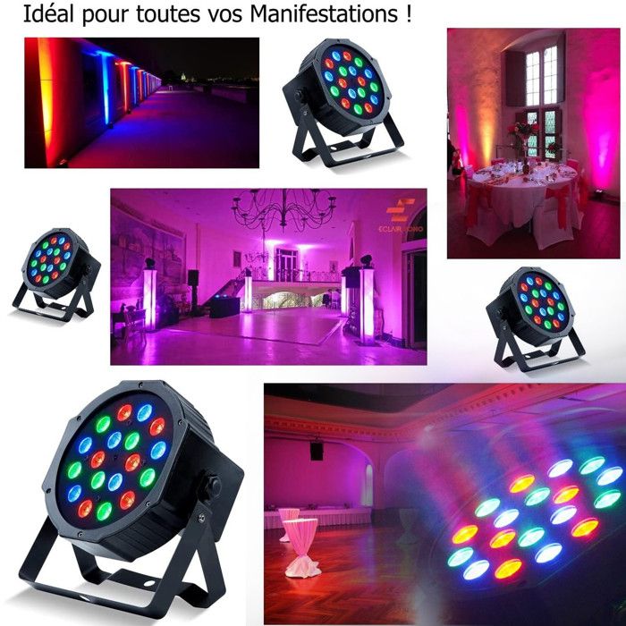 Lumière Disco 3-en-1 JONRRYIN - Projection 128 Motifs + Laser + Stroboscope - Contrôle Musique Et Télécommande