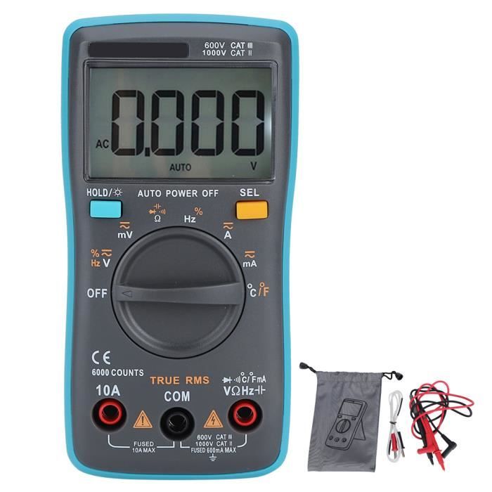 Sonde Rms VGEBY Multimètre digital Sonde de type K Multimètre True RMS Test de ...