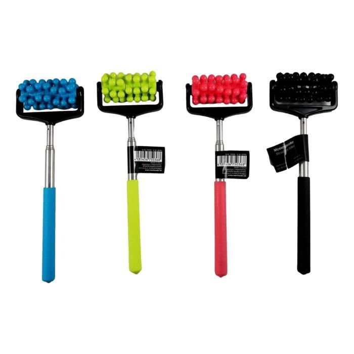 Gratte-dos Télescopique Massage - Métal, 22 à 60 Cm - Neuf Avec EAN