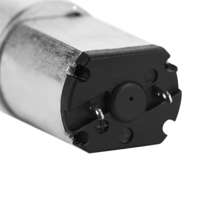 TT Motor DC3-6V Gear Motor Ratio 1:90 pour voiture intelligente jouet moteur électrique (double axe, tout métal