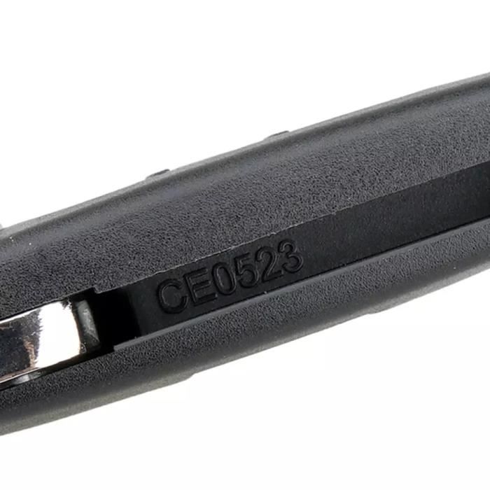 Coque De Remplacement Pour Télécommande Peugeot 807/1007 Citroën C8 - 3 Boutons - Avec Porte-clés En Cuir - Lame Vierge