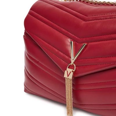 Sac à épaule Valentino Privilege Flap Bag - Couleur Rosso Scuro (rouge Foncé), En Polyuréthane - Neuf étiqueté