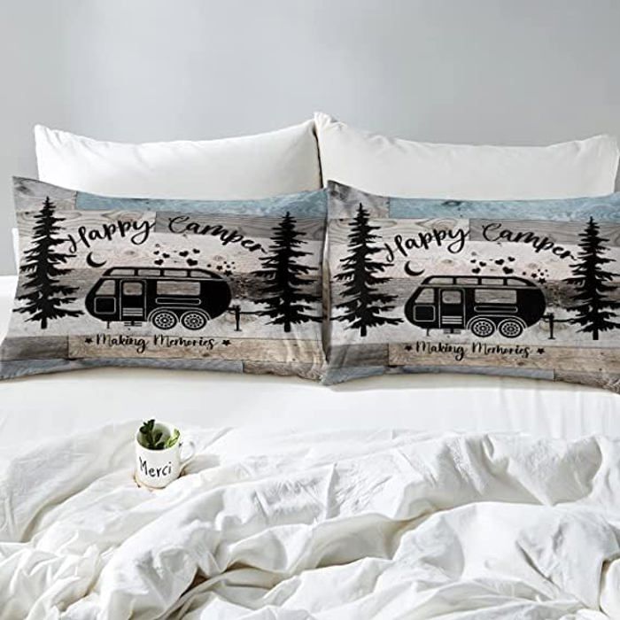 Housse de couette 140x200 Kids Happy Dinorama + 1 taie 100% coton 57 fils