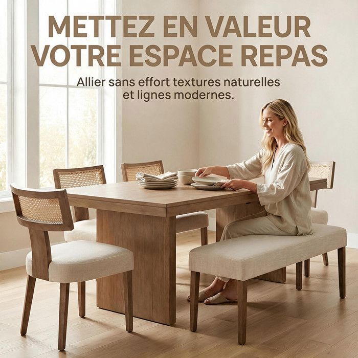 Lot De 2 Chaises De Salle à Manger Rétro En Bois De Noyer Avec Coussin Lin - Style Vintage, Capacité 250 Lb