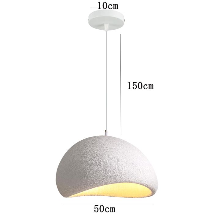Suspension Ou Lampe De Table François Chatain - Grosse Ampoule De 50 Cm, Couleur Rouille