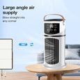 Climatiseur Mobile 4 en 1 Refroidisseur air Climatiseur Portable avec 9 Vitesses 3 Niveaux de Brume 7 Couleurs Veilleuse