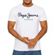 T-shirt Blanc Homme Pepe Jeans Original Stretch-0
