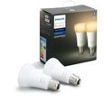 PHILIPS HUE Pack de 2 ampoules White Ambiance - 9,5 W - E27 - Bluetooth-0