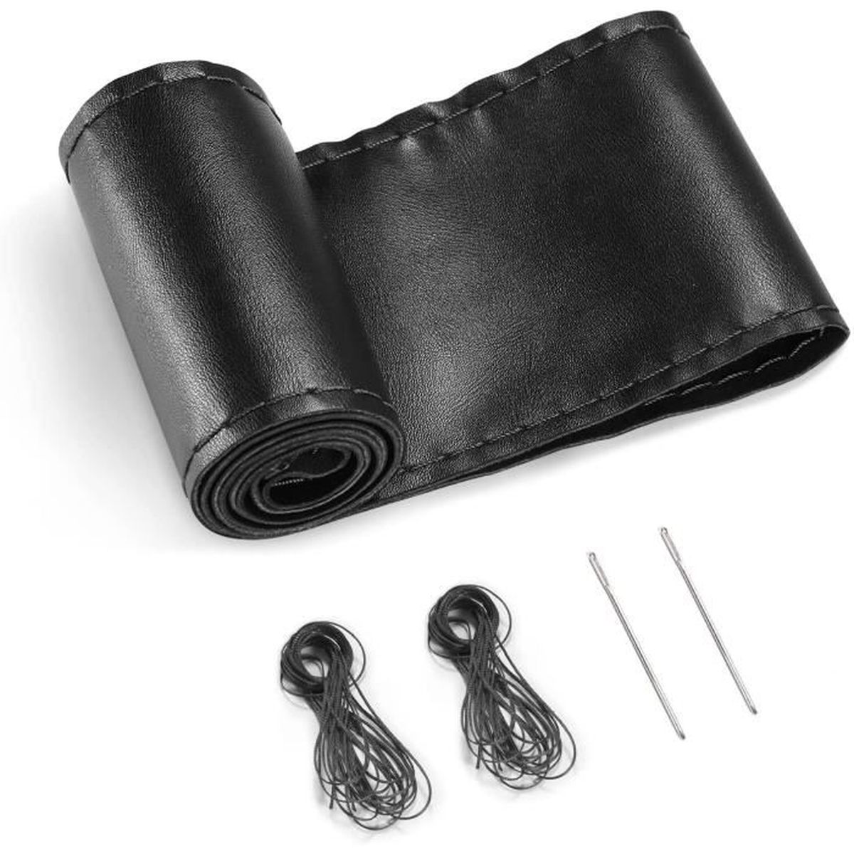 Couvre Volant Cuir Noir Couvre Volant Voiture Universel Couverture De Volant De Voiture Volant