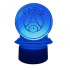 Veilleuse LED FC Paris Saint-Germain 3D Illusion logo PSG lampe de bureau pour fans de football PZCC
