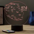 JNB-MAKER Lampe de chevet 3D - 974 île de la Réunion