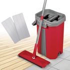 LISERE VERT Balai serpillère raclette intégrée & seau essoreur Smart Mop Compact 360° - 2 lingettes incluses