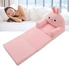 SURENHAP Fauteuil de dossier de canapé pliable en peluche pour enfants Canapé pliable 2 en 1 pour enfants, meuble sofa Rose