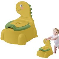 Chaise Pot Dinosaure - Chaise de Pot pour Tout-Petit Dinosaure Fendue - Chaise Pot avec Tapis en Caoutchouc antidérapant