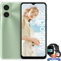 Téléphone Portable Pas Cher Blackview A52 6.5" 2Go+32Go 5180mAh 13MP Android 12 Vert avec Smartwatch Blackview R30(Noir)