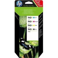 HP Pack de 2 Cartouches d'encre 940XL Original - Noir et couleur - 1 400 pages - Blister