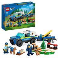 LEGO® City Police 60369 Le Dressage des Chiens Policiers, Jouet Voiture avec Remorque