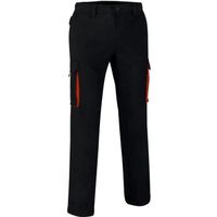 Pantalon de travail homme - THUNDER - noir et orange