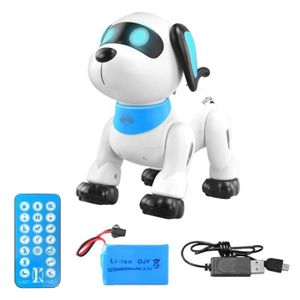 ROBOT - ANIMAL ANIMÉ Bleu-Jouet Animaux Intelligents À Télécommande Programmable, Robot Chien Robot Chiot, Jouets Électroniques Po