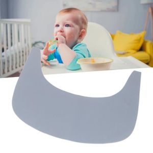 USTENSILES BÉBÉ Set de table en silicone pour bébé - ATYHAO - Napperon antidérapant - Portable et facile à nettoyer - Blanc