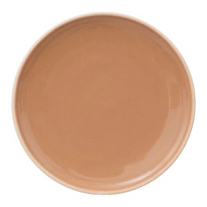 6 Assiettes Plates Secret De Gourmet 26cm - Faïence Gris, Lave-vaisselle Et Micro-ondes