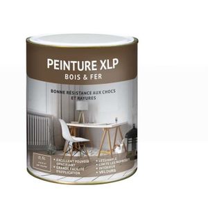 PEINTURE - VERNIS Peinture intérieure XLP bois et fer velours blanc 0,5l