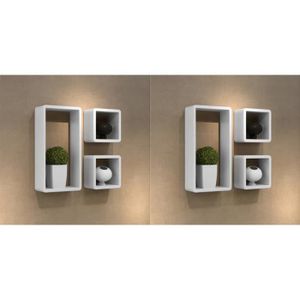 Etagere Cube Blanc Laque Achat Vente Pas Cher