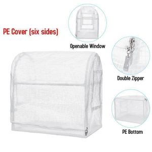 Housse de serre de jardin 4 /étages en plastique PVC transparent avec /étag/ère non incluse pour serre de jardin /à tomates avec housse renforc/ée pour ext/érieur et int/érieur