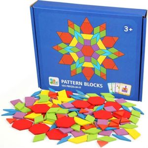 Aofa Bois Coloré Tangram Géométrique Jigsaw Puzzle Board Jouet Éducatif  Enfants Cadeau 