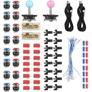 Rose GOZAR Bouton Poussoir 24mm pour Contrôleur De Manette De Jeu DArcade Mame 