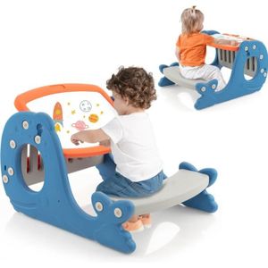 Tableau enfant - SMOBY - Plastique Bleu - Ardoise Magnétique et Craie -  Plumier Fonctionnel - Cdiscount Jeux - Jouets