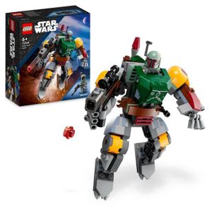 ASSEMBLAGE CONSTRUCTION LEGO® Star Wars 75369 Le Robot Boba Fett, Figurine à Construire avec Blaster Lance-Tenons et Jetpack
