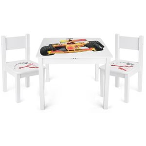 TABLE ET CHAISE Table avec des chaises en bois pour les enfants Vo