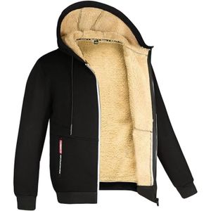 Sweat capuche fourré homme sales