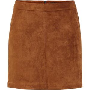JUPE VERO MODA Skirt Mini jupe - Femme - Cognac