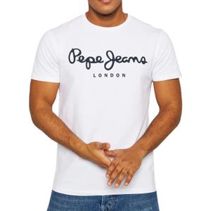 T-SHIRT T-shirt Blanc Homme Pepe Jeans Original Stretch