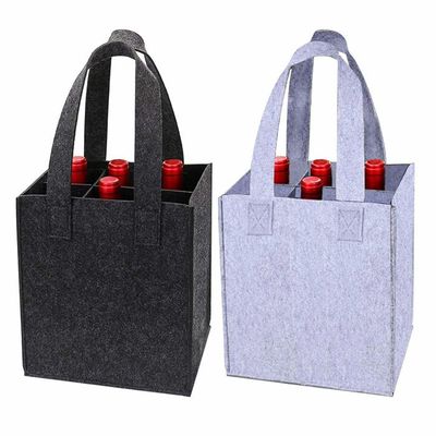 Sac à Bouteilles 6 Compartiments GXGM – Tissu Non Tissé, 27 X 27 X 18 Cm, Réutilisable Pour Courses