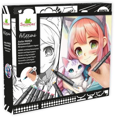 Blopens Super Centre D’activités Féériques – Coffret Dessin Aérographe Avec Pupitre, 13 Feutres Et 16 Pochoirs – Jeu Créatif Fille Dès 5 Ans
