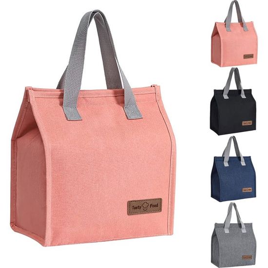Sac Isotherme Itslife Triple Couche Gris 23,6x21,6x10 Cm - Pour Repas, Pique-nique, Bureau, Voyage