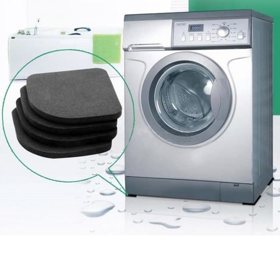 Acheter Tapis Anti-choc carré pour réfrigérateur, 4 pièces, Machine à laver,  coussin Anti-Vibration