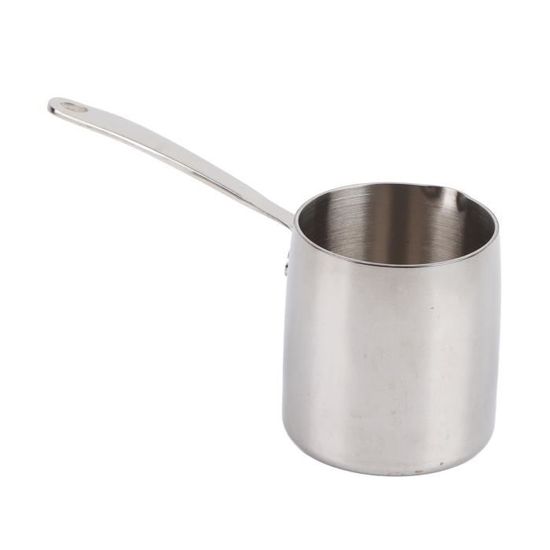 Réchaud En Acier Inox 304 De 450 Ml - Chauffe-lait, Sirop, Chocolat, Fond à Induction, Manche En Bois - 7