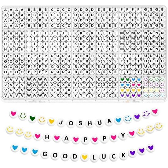 Kit De Perles DIY 6100 Pièces - Bracelets, Colliers, Boucles D'oreilles à Créer Soi-même