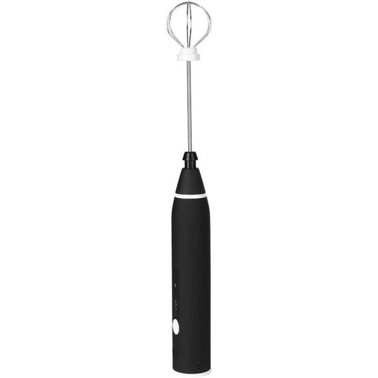 Fouet électrique à Lait Portable 3 Vitesses - Pour Matcha, Café, Cappuccino, Blancs D'œufs - Charge USB-C - Compact 13x20,5 Cm